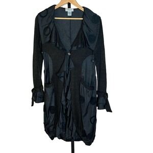 Vintage Aris. A Black Unique Design Coat Mixed Media Size Medium